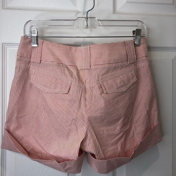 J. Crew pink and white striped city fit shorts, size 2 - Picture 10 of 11